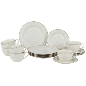 Ritzenhoff & Breker Kaffeeservice 18-teilig Isabella - weiß - Porzellan - 28 cm - 18,5 cm | Möbel Kraft