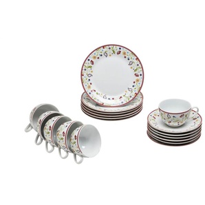 Ritzenhoff & Breker Kaffeeservice 18-teilig Shanti | mehrfarbig |
