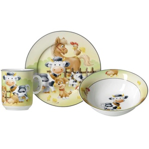 Ritzenhoff & Breker Kinderset Hoftiere - mehrfarbig - Porzellan - 27 cm - 15 cm | Möbel Kraft