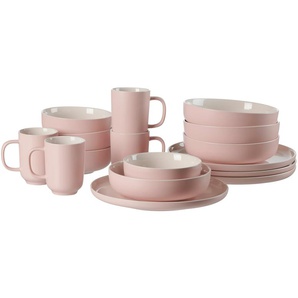Ritzenhoff & Breker Kombiservice, 16-teilig  Jasper | rosa/pink | Steinzeug, Steinzeug/Steingut | 38 cm | 34 cm |