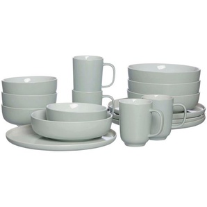 Ritzenhoff Breker Kombiservice Jasper, Mintgrün, Keramik, 16-teilig, 320 ml, 39x34 cm, Essen & Trinken, Geschirr, Geschirr-Sets, Kombiservice