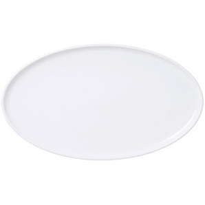 Ritzenhoff Breker Platte Skagen, Weiß, Keramik, oval, 17.5x2x30 cm, Tischkultur & Servieren, Servierplatten