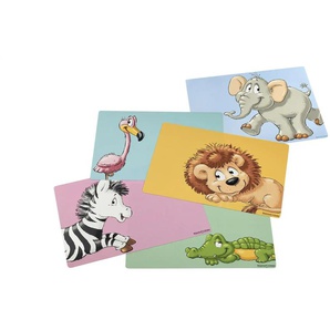 Ritzenhoff & Breker Platzmattenset Happy Zoo - mehrfarbig - Kunststoff - 30 cm - 1 cm | Möbel Kraft