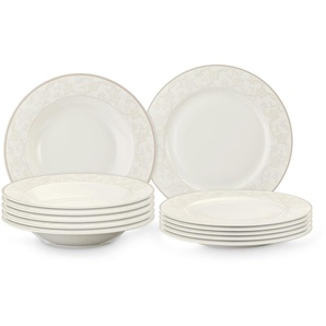 Ritzenhoff & Breker Tafelservice  12-teilig  Isabella ¦ weiß
