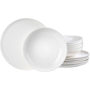 Ritzenhoff Breker Tafelservice Skagen, Weiß, Keramik, 12-teilig, Uni, 25x30x30 cm, Essen & Trinken, Geschirr, Geschirr-Sets, Tafelservice