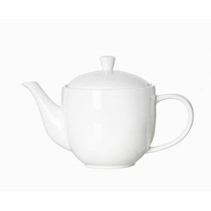 Ritzenhoff Breker Teekanne Skagen, Weiß, Keramik, Uni, 930 ml, 15x14x21 cm, Ausgießer, Kaffee & Tee, Kannen, Teekannen