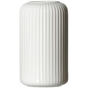 Ritzenhoff Breker Vase Nora, Weiß, Keramik, 9x16x9 cm, Dekoration, Vasen, Keramikvasen