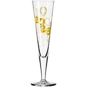 Ritzenhoff Champagnerglas Brillantnacht, Gold, Transparent, Glas, 205 ml, 24.0 cm, Made in Germany, FSC Mix, Essen & Trinken, Gläser, Champagner- & Sektgläser