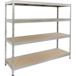 Rivet Metallsteckregal xxl 180 x 180 x 60 cm Lagerregal Schwerlastregal Regal