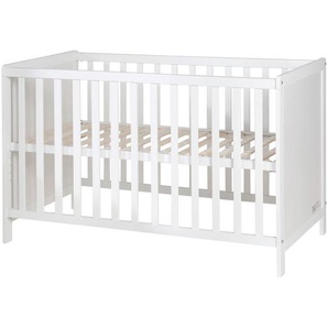 Roba Beistellbett roba Gitterbett / Beistellbett, Weiß, Holz, Holzwerkstoff, Schichtholz, 66x76x121.5 cm, höhenverstellbar, Babymöbel, Babybetten,