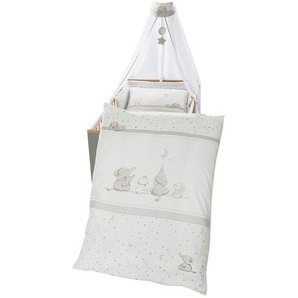Roba Bett-Set 4-teilig  Sternenzauber ¦ grau ¦ Maße (cm): B: 100