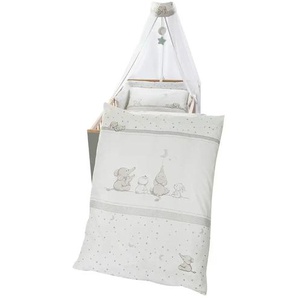 Roba Bett-Set 4-teilig Sternenzauber - grau - Materialmix - 100 cm | Möbel Kraft