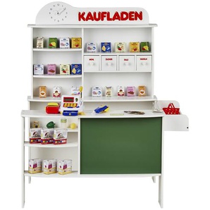 Roba Kaufmannsladen  Verkaufsstand mit Zubehör - weiß - Schichtholz und MDF lackiert - 100 cm - 120 cm - 78 cm | Möbel Kraft