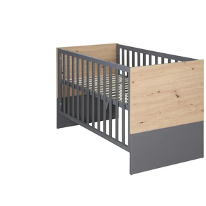 Roba Kinderbett Anna - grau - Materialmix - 64,5 cm - 80 cm | Möbel Kraft