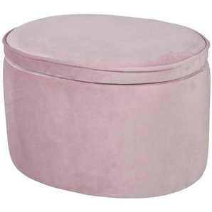 Roba Kinderhocker roba Lil Sofa , Rosa , Textil , oval , 42x27x33 cm , Stauraum , Wohnzimmer, Hocker, Sitzhocker