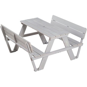Roba Kindersitzgruppe  Picknick for 4 ¦ grau ¦ Maße (cm): B: 89 H: 50 T: 104.0