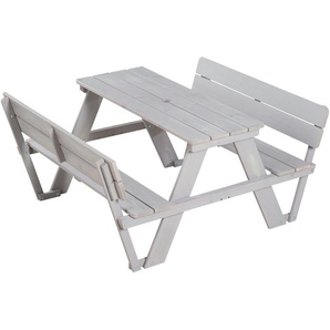 Roba Kindersitzgruppe  Picknick für 4 - grau - Materialmix - 89 cm - 50 cm - 104 cm | Möbel Kraft