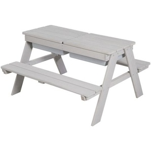 Roba Kindersitzgruppe roba Outdoor+, Grau, Holz, 89x50x85.5 cm, Kinder- & Jugendzimmer, Kindermöbel, Kindersitzmöbel & -tische, Kindersitzgruppen