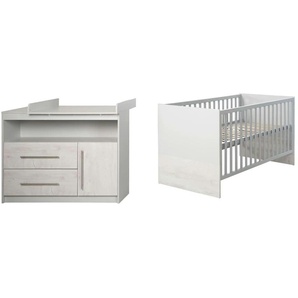 Roba Babyzimmerset Maren 2   ¦ grau ¦ Maße (cm): B: 117 H: 98