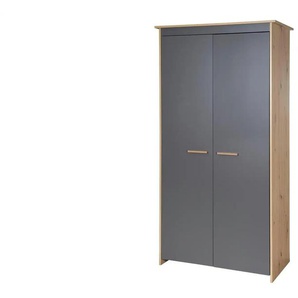 Roba Kleiderschrank  Anna ¦ grau ¦ Maße (cm): B: 100 H: 180