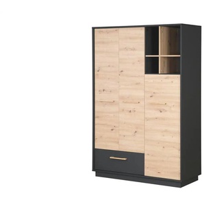 Roba Kleiderschrank Lenn | grau | 131,5 cm | 195 cm |