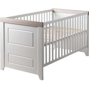 roba Kombi-Kinderbett Felicia, 70 x 140 cm, weiß, höhenverstellbar, 3 Schlupfsprossen, umbaubar 1911775