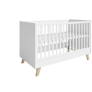Roba Kombi-Kinderbett - weiß - Materialmix - 76 cm - 90,5 cm | Möbel Kraft