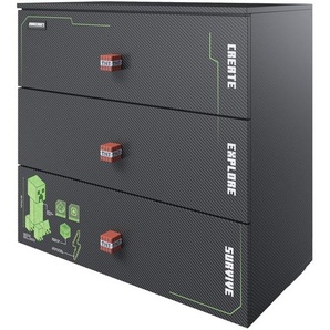 Roba Kommode »Minecraft« mit 3 Schubladen und LED-Beleuchtung