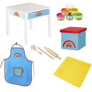 Roba Kreativer Basteltisch  PlayDoh ¦ mehrfarbig ¦ Silikon,Holz,Holzwerkstoff ¦ Maße (cm): B: 55 H: 54 T: 55.0
