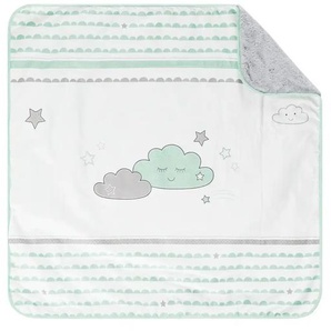 Roba Kuscheldecke  Happy Cloud - weiß - Vorderseite: 100% Baumwolle (bedruckt), Rückseite: 100% Polyester (Plüsch) - 80 cm - 1,5 cm - 80 cm | Möbel Kraft