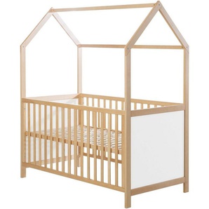 roba® Babybett Hausbett 70/140, natur, FSC®-Holz aus gewissenhaft bewirtschafteten Wäldern