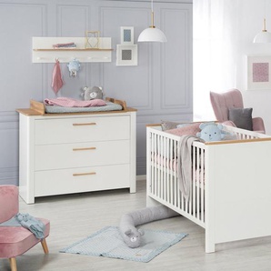roba® Babymöbel-Set Ava, (Spar-Set, 2-St., Kinderbett, Wickelkommode), mit Kinderbett und Wickelkommode, Made in Europe