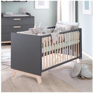 roba® Babymöbel-Set, (Spar-Set, 2-St., Kinderbett, Wickelkommode), mit Kinderbett & Wickelkommode, Made in Europe