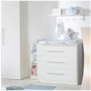 roba® Babymöbel-Set Maren, (Spar-Set, Babybett 70x140 cm & Wickelkommode), schmale Wickelkommode - Gitterbett: umbaubar, höhenverstellbar