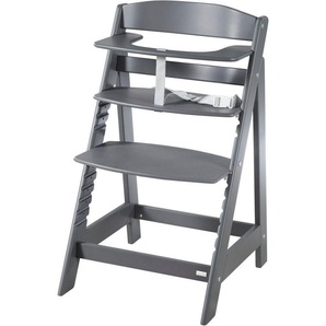 roba® Hochstuhl Treppenhochstuhl Sit Up Click N Flex, anthrazit, aus Holz
