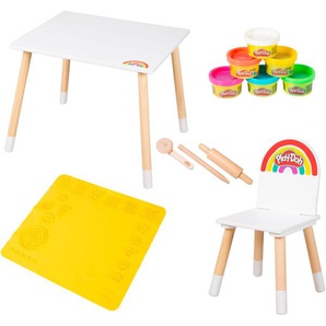 roba® Kindersitzgruppe Play-Doh, (Set), inkl. 3D Kreativmatte, Knete und Zubehör