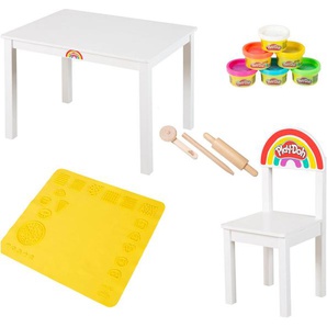 roba® Kindersitzgruppe Play-Doh, (Set), inkl. 3D Kreativmatte, Knete und Zubehör
