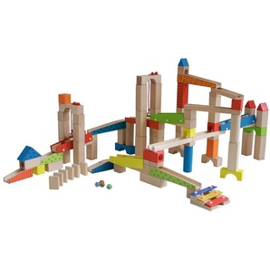 roba® Kugelbahn-Bausatz Holzspielzeug, Kugelbahn, (100-tlg)