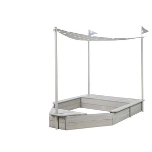 Roba Sandkasten-Schiff | grau | 100 cm | 141,5 cm | cm 150,0 |