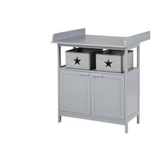 Roba Wickelkommode Berlin - grau - Materialmix - 87 cm - 100 cm | Möbel Kraft