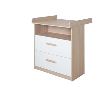 Roba Wickelkommode Cabane - weiß - Materialmix - 88 cm - 97,5 cm | Möbel Kraft