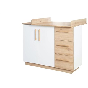 Roba Wickelkommode - weiß - Materialmix - 117,5 cm - 103 cm | Möbel Kraft
