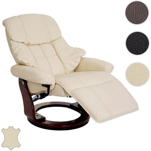 Robas Lund MCA Relaxsessel Calgary 2, Fernsehsessel Sessel, Echtleder 150kg belastbar ~ Variantenangebot 56056