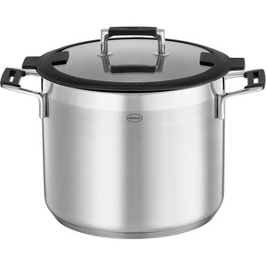 RÖSLE Gemüsetopf SILENCE PRO, Edelstahl 18/10, Suppentopf mit Innenskalierung, 8,7 l, Ø 24 cm, Induktion