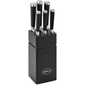Rösle Messerblock, 6-teilig, 15x12x38 cm, Kochen, Küchenmesser, Messersets