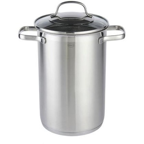 Rösle Spargel-/Pastatopf Elegance, Edelstahl, Metall, 4,5 L, Kochen, Töpfe, Diverse Spezialtöpfe