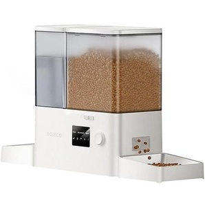 Rojeco 2in1 Pet Water Fountain  Feeder  WiFi  White