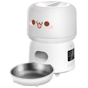 Rojeco 3L Automatic Pet Feeder  Button Control - White