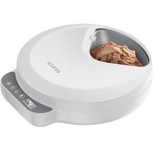 Rojeco 4-Meal Cat Feeder  Button Version with 2 Ice Packs White