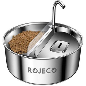 Rojeco Stainless Steel Pet Water fountain  Feeder 2in1 32l